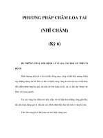 PHƯƠNG PHÁP CHÂM LOA TAI (NHĨ CHÂM) (Kỳ 6) ppt