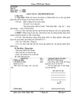 Giáo án TD 8 Tuần 9