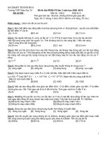 ĐỀ THI THỬ VẬT LÍ