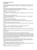 Câu hỏi ôn tập bài 21 -23 (11CB)