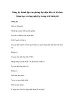 Đăng ký thành lập văn phòng đại diện đối với tổ chức khoa học và công nghệ tự trang trải kinh phí pdf