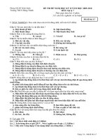 Đề thi đề nghị HK2 09-10 Lý 7 đề 7