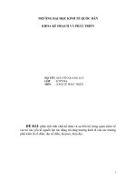 Bài tập kinh tế phát triển - Phân tích tính chất kế thừa và sự tiến bộ pdf