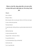 Thẩm tra cấp Giấy chứng nhận đầu tư cho dự án đầu tư thuộc thẩm quyền chấp thuận của Thủ tướng Chính phủ pdf