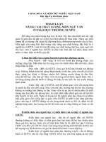 THAM LUẬN NÂNG CAO CHẤT LƯỢNG MÔN NGỮ VĂN Ở GIÁO DỤC THƯỜNG XUYÊN pot