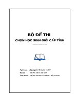 Bộ đề thi HSG toán THCS Bắc Giang
