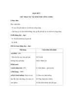 Bài giảng đạo đức lớp 3 - GIỮ TRẬT TỰ VỆ SINH NƠI CÔNG CỘNG potx