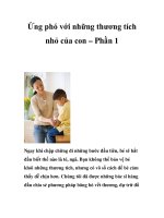 Ứng phó với những thương tích nhỏ của con – Phần 1 pot