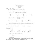 đe thi GHK 2 -lop 4