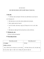 Tiếng Việt lớp 4 - KỂ CHUYỆN ĐƯỢC CHỨNG KIẾN HOẶC THAM GIA pot