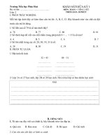 Đề khảo sát chất lượng lớp 2 - 2009 - 2010