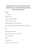 Thông báo lập chi nhánh, văn phòng đại diện ở nước ngoài đối với công ty trách nhiệm hữu hạn một thành viên (chủ sở hữu là cá nhân) pptx