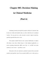 Chapter 003. Decision-Making in Clinical Medicine (Part 6) doc