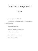NGUYÊN TẮC CHỌN HUYỆT (Kỳ 4) pdf