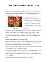 Đông y với bệnh viêm não B ở trẻ em pot