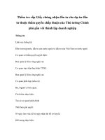 Thẩm tra cấp Giấy chứng nhận đầu tư cho dự án đầu tư thuộc thẩm quyền chấp thuận của Thủ tướng Chính phủ gắn với thành lập doanh nghiệp potx