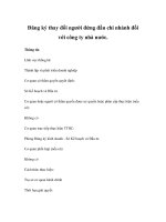 Đăng ký thay đổi người đứng đầu chi nhánh đối với công ty nhà nước pps