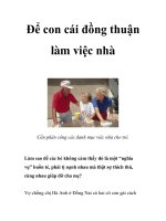 Để con cái đồng thuận làm việc nhà ppt