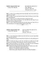 Đề thi HKII Lý 6 có đáp án