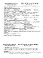 Đề + đáp án Văn 7 HK I 2009 - 2010