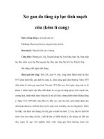 Xơ gan do tǎng áp lực tĩnh mạch cửa (kèm tì cang) potx