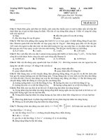 Đề thi thử Đại học môn Vật lý (3)