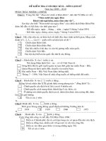 ĐỀ KIỂM TRA MÔN LỊCH SỬ CUỐI HỌC KI  I - LỚP 5