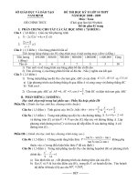 Đề thi cuối năm tỉnh Nam Định _08_09