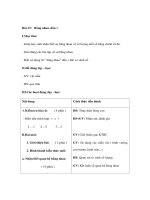 Giáo án toán lớp 1 - Bằng nhau, dấu = doc