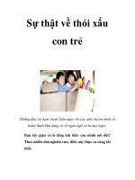 Sự thật về thói xấu con trẻ ppsx