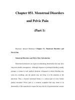 Chapter 051. Menstrual Disorders and Pelvic Pain (Part 1) doc