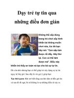 Dạy trẻ tự tin qua những điều đơn giản docx