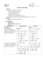 Ôn tập cuối năm ĐS 7