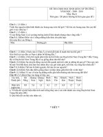 ĐỀ THI CHỌN HSG CẤP TRƯỜNG