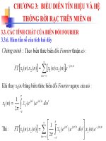 Chương 3: Biểu diễn tín hiệu và hệ thống rời rạc trên miền ω ppt