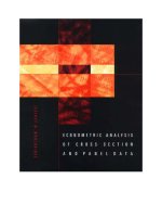 Book Econometric Analysis of Cross Section and Panel Data By Wooldridge - Overview pps