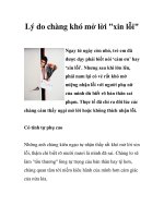 Lý do chàng khó mở lời 