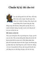 Chuẩn bị kỳ thi cho trẻ pot