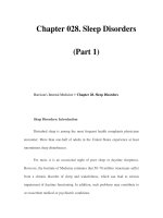 Chapter 028. Sleep Disorders (Part 1) docx