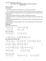 đề cương ôn tập toán 6-ky2