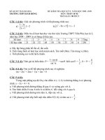 thi hoc ki 2 lop 10 nâng cao co đáp án