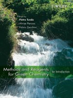 methods and reagents for green chemistry an introduction