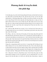 Phương thuốc bí truyền dành cho phái đẹp pdf