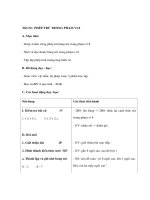 Giáo án toán lớp 1 - PHÉP TRỪ TRONG PHẠM VI 8 pps