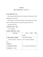 Giáo án Tiếng Việt 3 - TẬP ĐỌC - QUẠT CHO BÀ NGỦ ppt