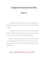 Chapter 016. Back and Neck Pain (Part 4) docx