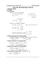 CHUYÊN ĐỀ HÌNH HỌC PHẲNG