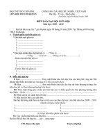 biên bản đại hội