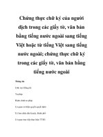 Chứng thực chữ ký của người dịch trong các giấy tờ, văn bản bằng tiếng nước ngoài sang tiếng Việt hoặc từ tiếng Việt sang tiếng nước ngoài; chứng thực chữ ký trong các giấy tờ, văn bản bằng tiếng nước ngoài ppsx