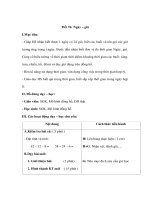 Giáo án Toán lớp 2 - Ngày – giờ ppsx